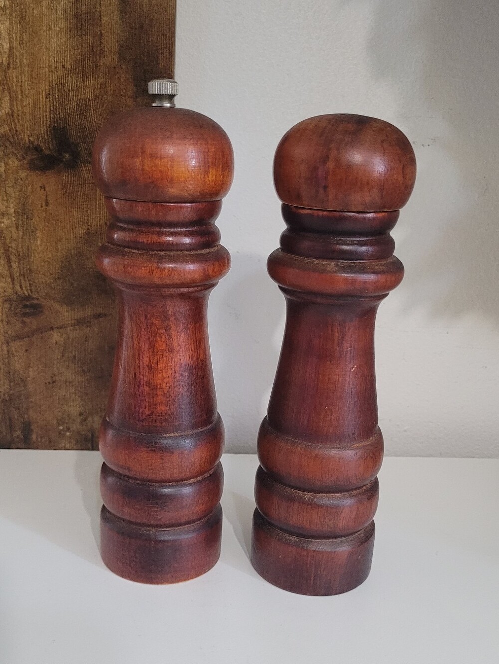 Vintage Wooden Salt And Pepper Grinder